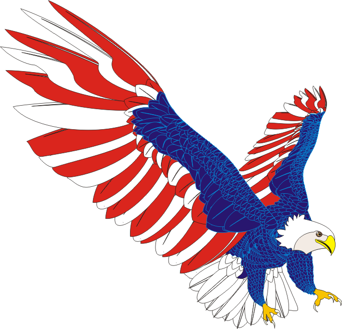 clip art american flag with eagle - photo #33
