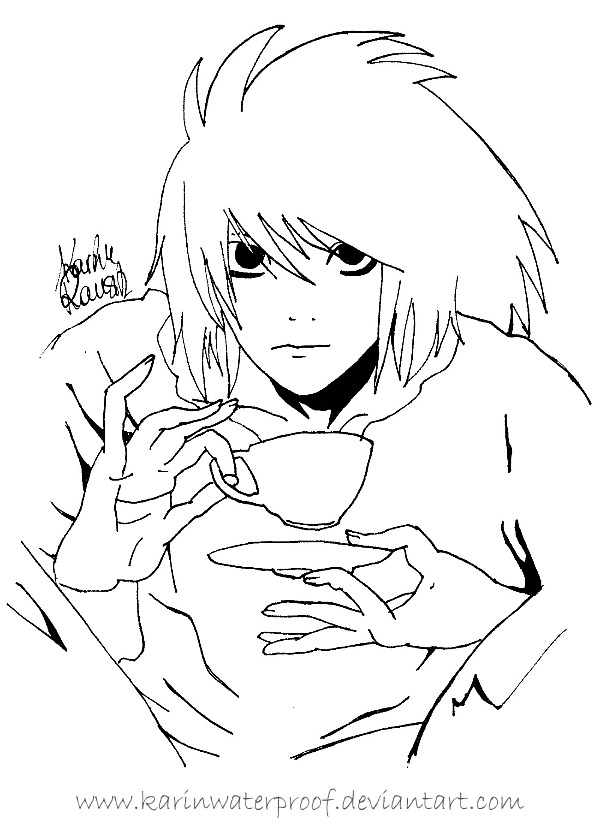 death note coloring pages - photo #24