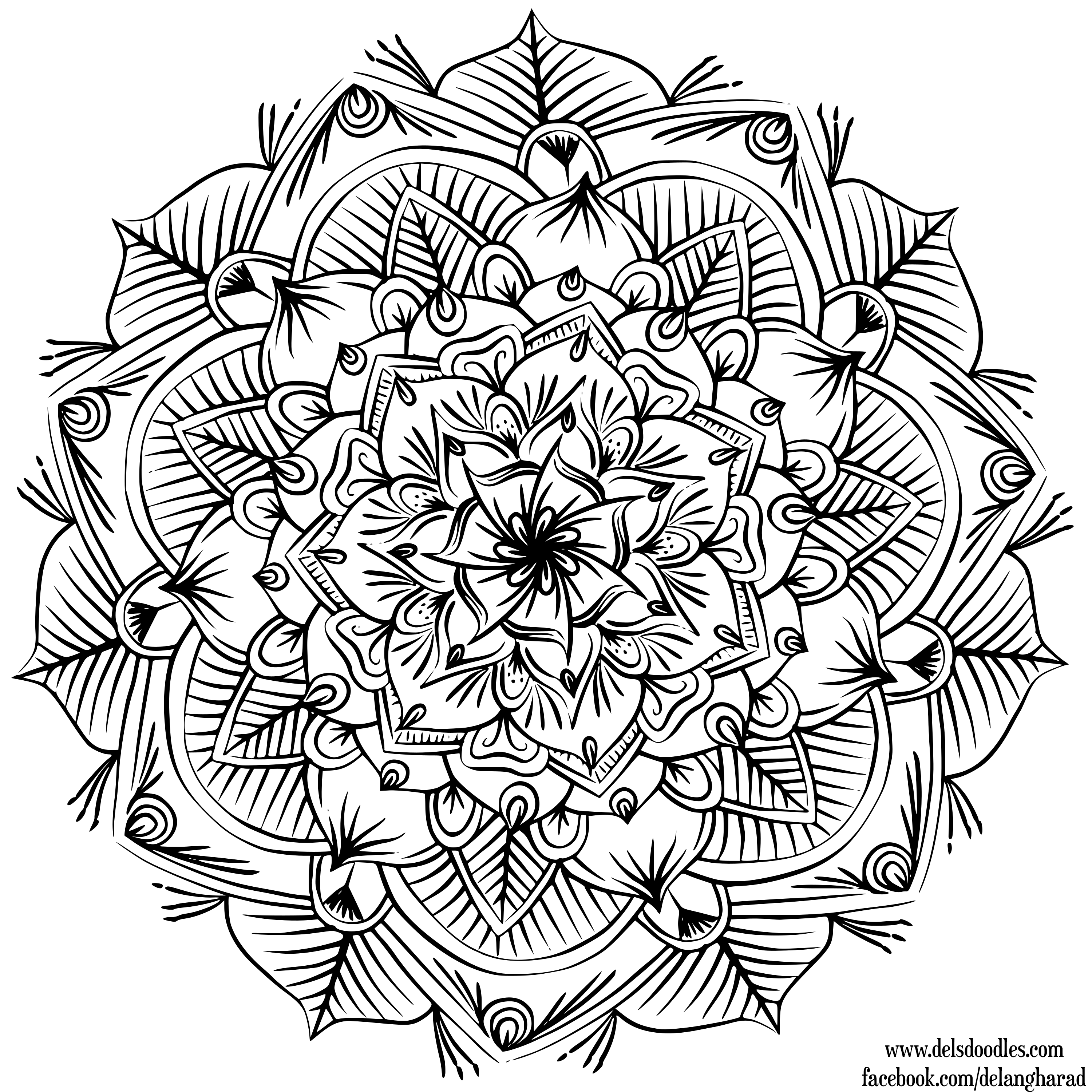 318 Animal Full Page Mandala Coloring Pages with Printable