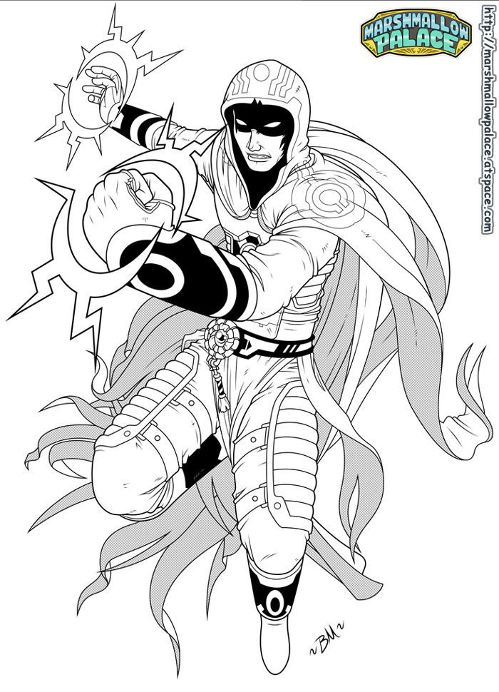 magic the gathering coloring pages - photo #20