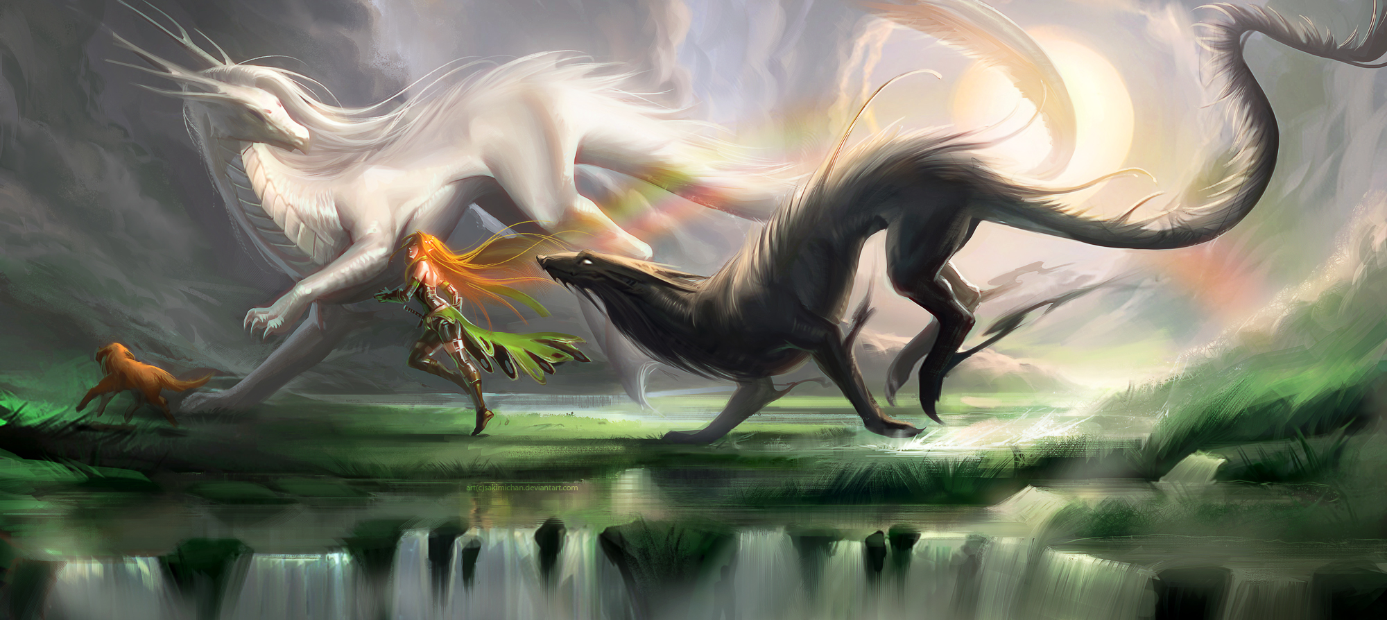[Image: running_with_spirits_by_sakimichan-d5l84jc.jpg]