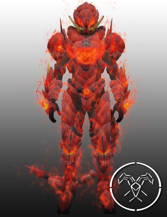 Destiny Titan Red Dragon Emperor armor solar effec by Hellmaster6492 ...