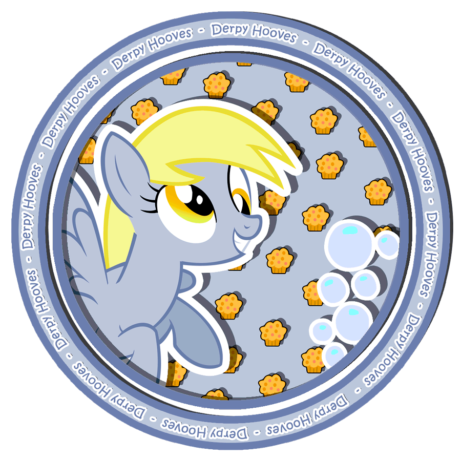 Derpy hooves sweet button by KennyKlent