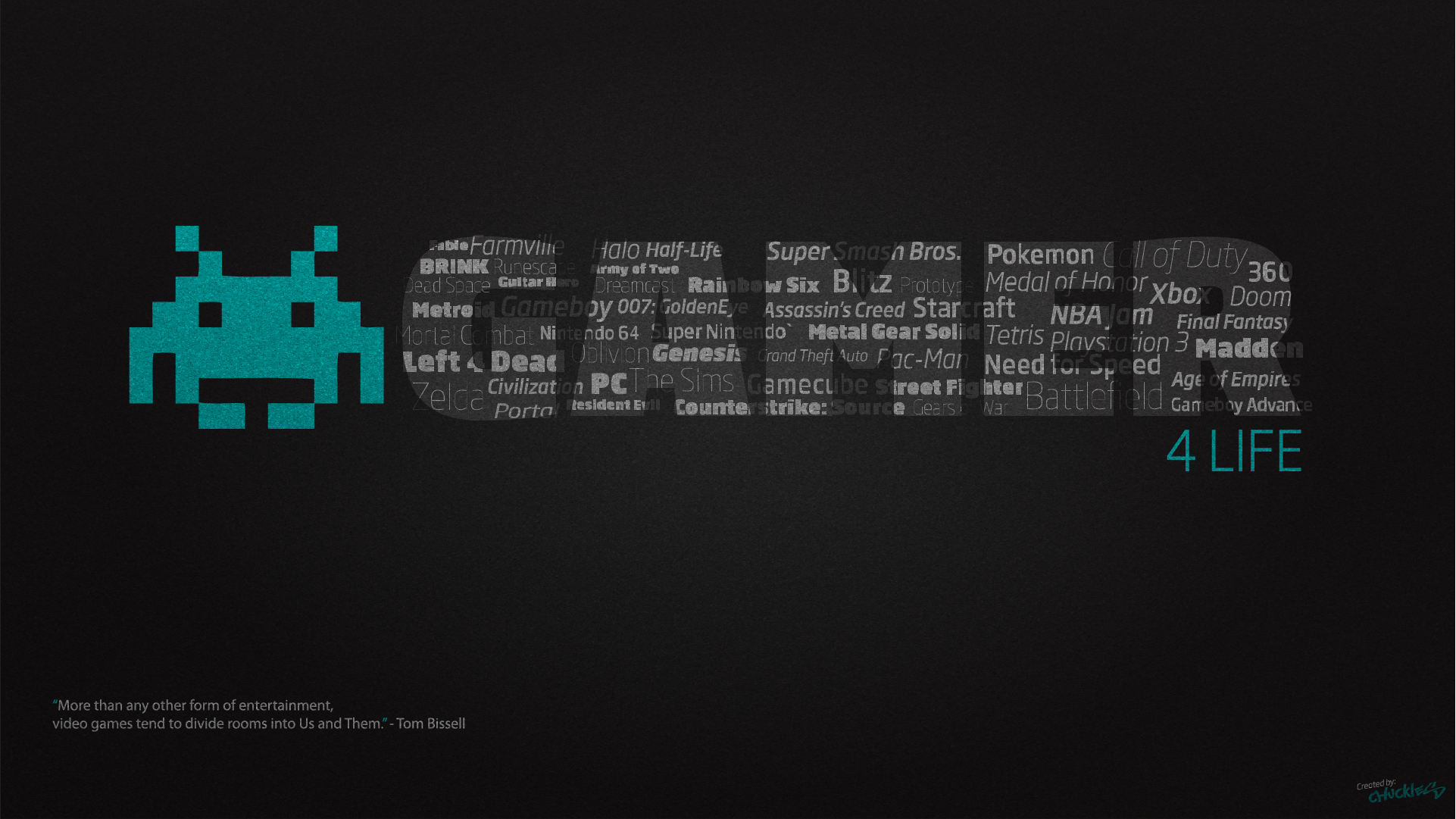 Gamer for Life Desktop Wallpaper by ChucklesMedia on DeviantArt