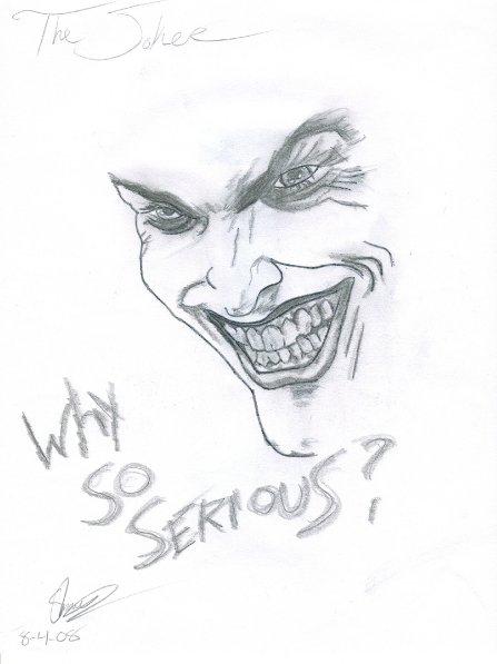 Joker Drawing by Sha