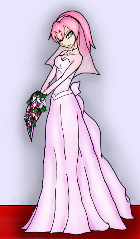 pics pink wedding dresses