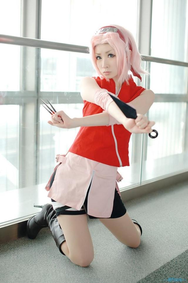 Naruto Cosplay Costume Shippuden Sakura Haruno Cos By