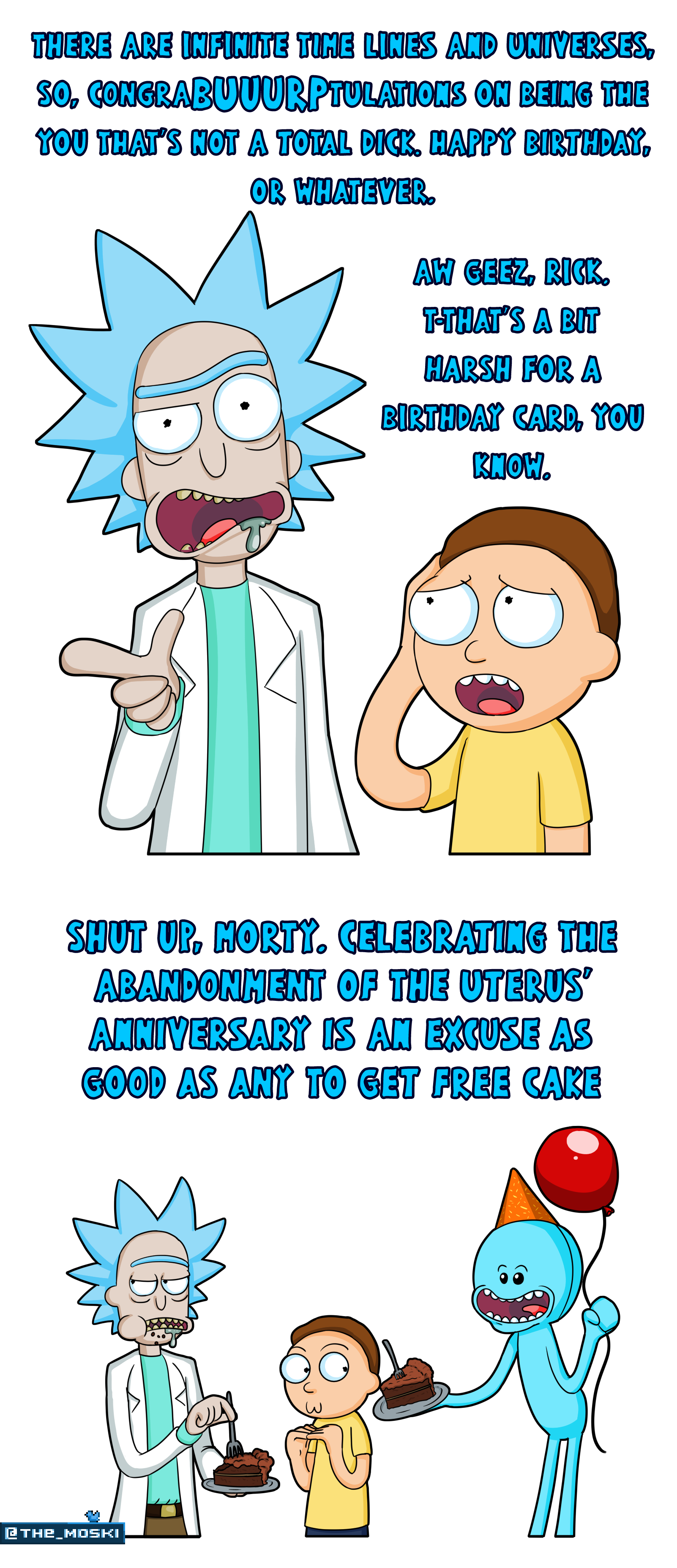 Rick And Morty Birthday Cards