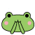 Frog Emoji-56 (Kawaii Blush) [V3]