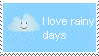 Rainy Days Stamp by candy-raver