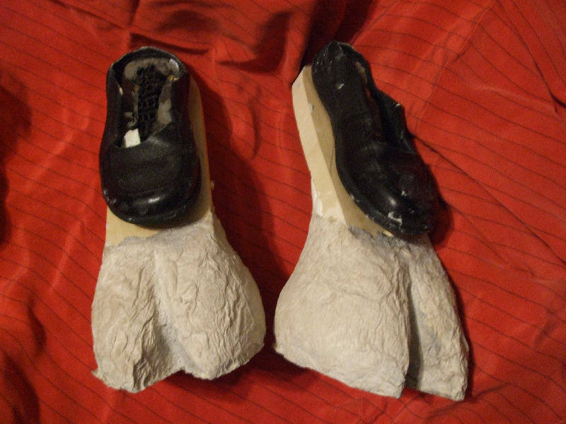 paper mache hooves by judifur on DeviantArt How To Make Hooves Out Of Cardboard