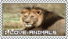 I love animals stamp by Masanohashi