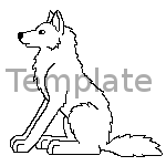 Howling Wolf Template by Tienala