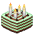 Mint Cake Type 4 with candles 50x50 icon