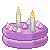 Taro Cake Type 2 with candles 50x50 icon