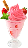 Strawberry ice cream 2 150px by EXOstock