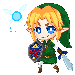 :Link: Ocarina Of Time pixel by PrinceOfRedroses