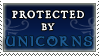 Protected by Unicorns stamp by purgatori