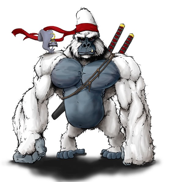 Dirty Blooded Peasants White_gorilla_by_akaze-d4h7ucl