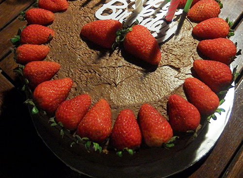 chocolate truffle birthday cake