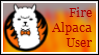 Stamp: Fire Alpaca by therachelofaspens