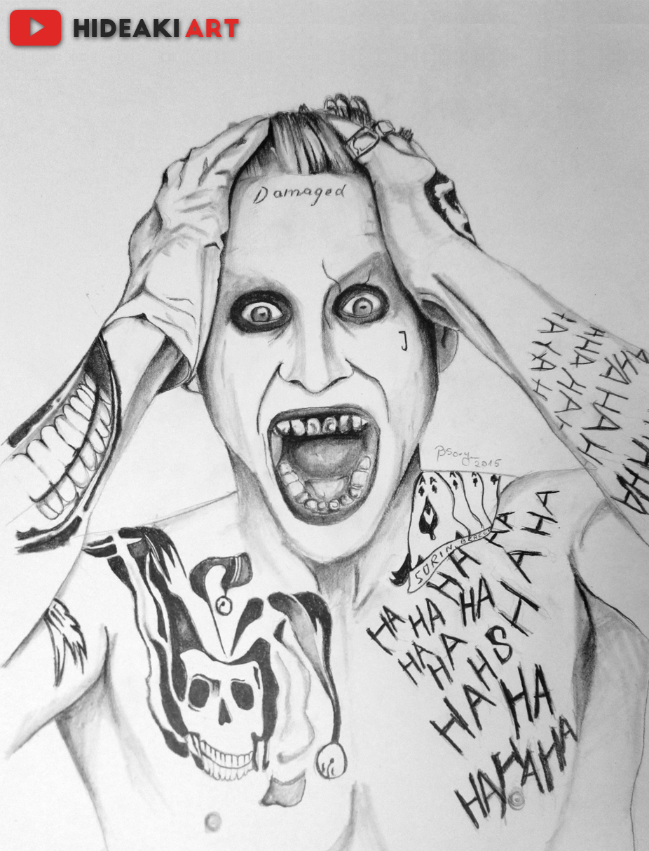 jared leto's joker suicide squadhideakiartreal on
