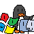 Windows finder and linux tux icon