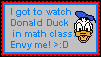 Donald Duck in MathClass Stamp by hyperbunnyzz
